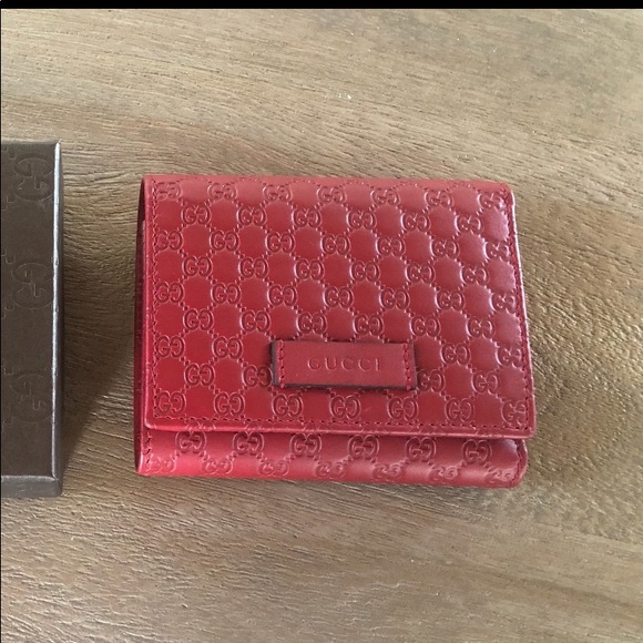 Gucci Guggissima soft wallet/Margaux color: Rosso - Picture 5 of 5